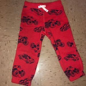 Red toddler sweats